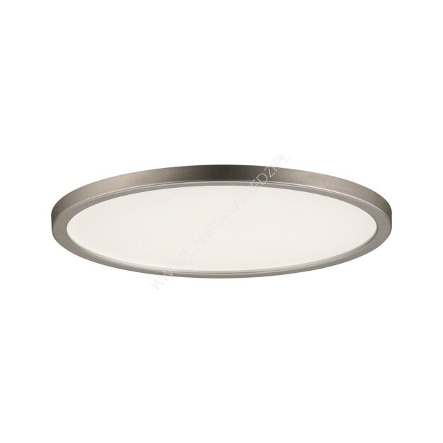 Plafoniera AREO LED 11W 770lm 3000K okrągła 180mm 230V biały satynowy nikiel / tworzywo sztuczne