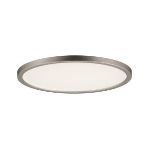 Plafoniera AREO LED 11W 770lm 3000K okrągła 180mm 230V biały satynowy nikiel / tworzywo sztuczne