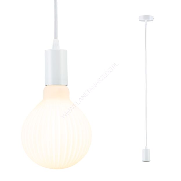 Lampa sufitowa RAVI E27 max.60W IP44 230V biały matowy / metal