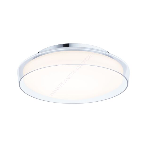 Plafoniera LUENA LED 16.5W 860lm okragła 350mm 3000K IP44 230V szkło chrom / metal