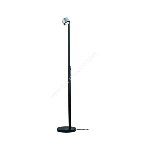 Lampa podłogowa ALDAN LED DIM 15,5W 1100-1570mm 2700K  230V czarny / szczotkowane aluminium