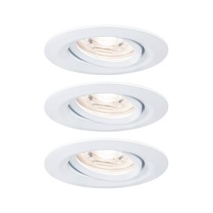 Oprawa do wbudowania NOVA COIN LED Mini wychylna zestaw 3x4W 310lm 65mm 2700K IP23 230V biały mat