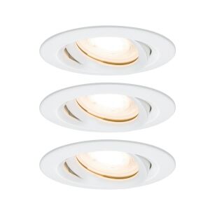 Oprawa do wbudowania NOVA PLUS LED DIM wychylna zestaw 3xGU10 7W 3x460lm 93mm 2700K IP65 230V biały mat