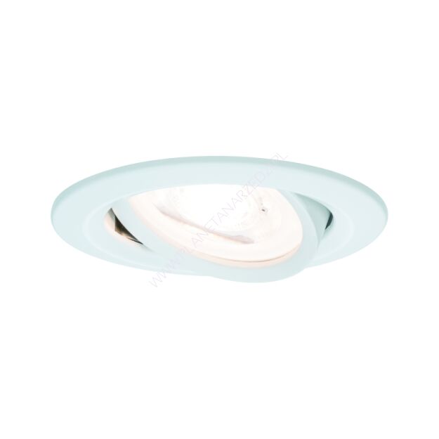 Oprawa do wbudowania NOVA LED DIM wychylna GU10 6.5W 460lm 84mm 2700K IP23 230V biały mat