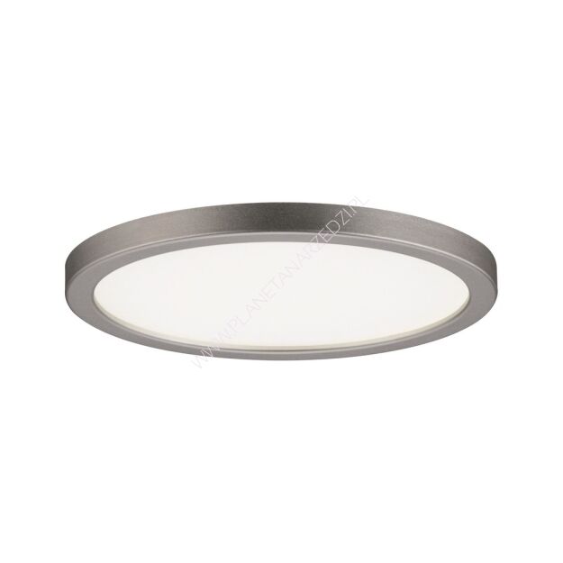 Plafoniera AREO LED DIM 6.5W 418lm 3000K okrągła 120mm IP44 230V satynowy nikiel / tworzywo sztuczne