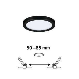 Plafoniera VariFit AREO LED 6.5W 550lm 4000K okragła 118mm IP44 230V czarny matowy / tworzywo sztuczne