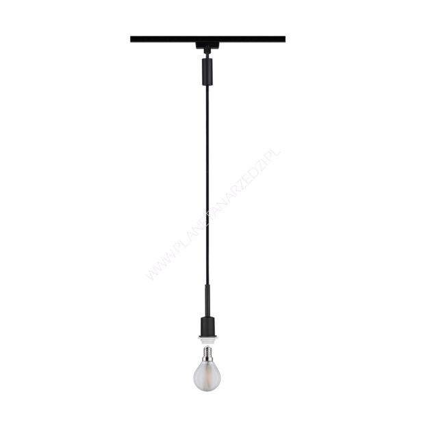 Lampa wisząca na szynoprzewód URail Deco System E14 max.1x20W 135cm 230V czarny matowy / metal