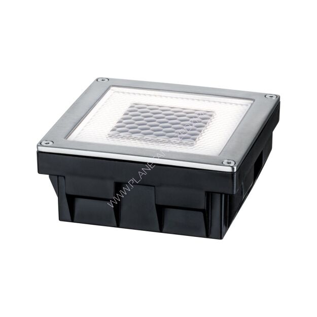 Oprawa wpuszczana CUBE LED solar 3.6lm 100x100mm 2700K  IP67 stal nierdzewna / poliwęglan