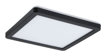 Plafoniera ATRIA SHINE LED Backlight 11.2W 900lm 190x190mm 4000K 230V czarny matowy / tworzywo sztuczne