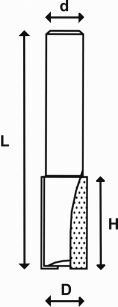 Frez prosty 6 mm ABRABORO - TCT