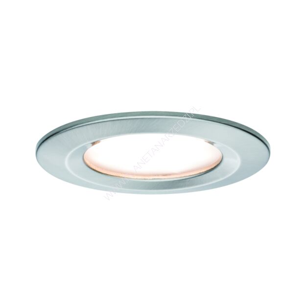 Oprawa do wbudowania NOVA COIN LED DIM stała 6W 470lm 78mm 2700K IP44 230V szczotkowane żelazo