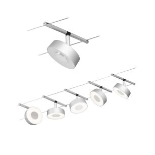 System linkowy DC Circle 5x5W Chr mat /Chrom 230V/12V DC 60VA twszt 3000K