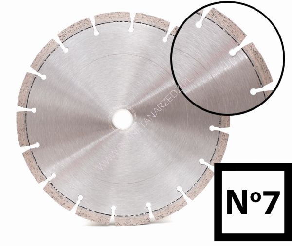 Tarcza diamentowa 230 x 22/10 ABRABORO N7 laser, profesjonalna