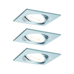 Oprawa do wbudowania NOVA LED DIM wychylna zestaw 3xGU10 6.5W 460lm 84x84mm 2700K IP23 230V chrom