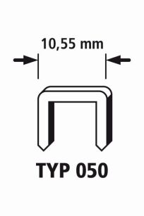 Zszywki 50/8 WOLFCRAFT twarda stal 1500 szt.