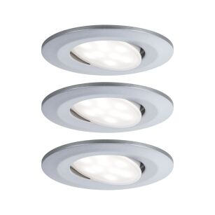 Zestaw opraw do wbudowania CALLA LED DIM 3x5.2W 460lm okrągła wychylna 4000K IP65 230V chrom matowy