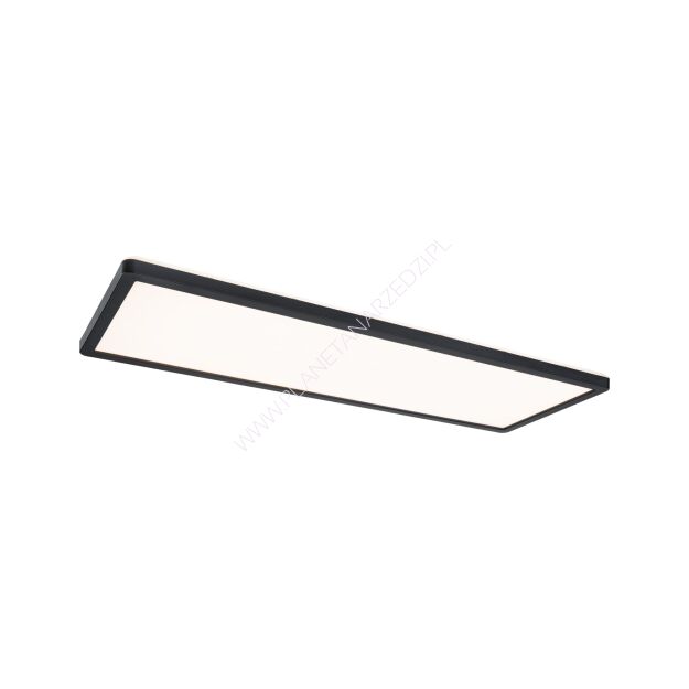 Plafoniera ATRIA SHINE LED Backlight DIM 22W 1800lm 580x200mm 3000K 230V czarny matowy / tworzywo sztuczne