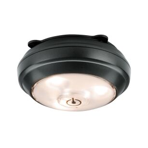 Oprawa meblowa podszafkowa BUTTON LED DIM 70lm 3000K 3x1,5V AAA antracyt /tworzywo sztuczne