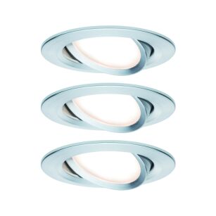 Oprawa do wbudowania NOVA COIN LED wychylna zestaw 3x6W 470lm 84mm 2700K IP23 230V aluminium