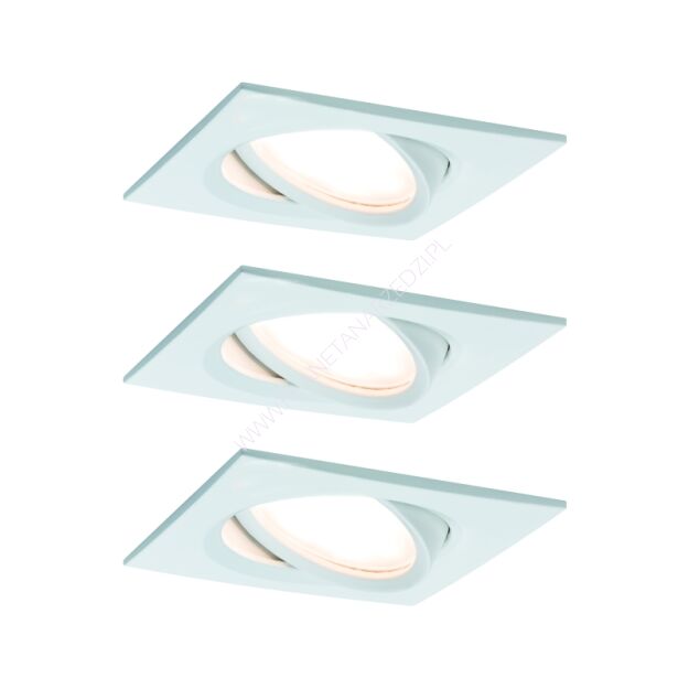 Oprawa do wbudowania NOVA COIN LED DIM wychylna 3x6W 470lm 84X84mm 2700K 230V biały mat