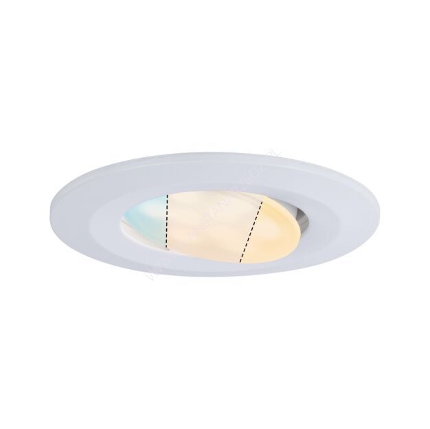 Zestaw opraw do wbudowania CALLA LED 3x5W 400lm okrągła wychylna 3000/4000/6500K IP65 230V biały