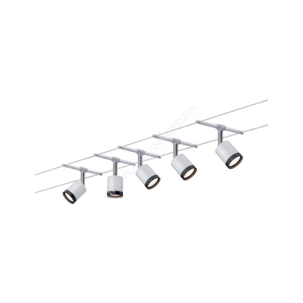 System linkowy TubeLED 5x4W Biały/Czarny/ Chrom 230/12V Tworzywo sztuczne