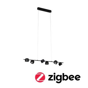 Lampa wisząca PURIC PANE LED SH Zigbee 6X6W 2700K DIM 450lm 2700K IP20  230V czarny mat /metal